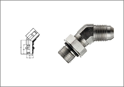 37 Degree Flare Bulkhead 45 Deg Elbow Exporter