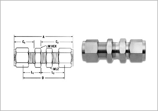 Double Ferrule Bulk Head Union Exporter