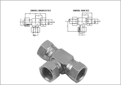 Flareless Swivel Tee Exporter