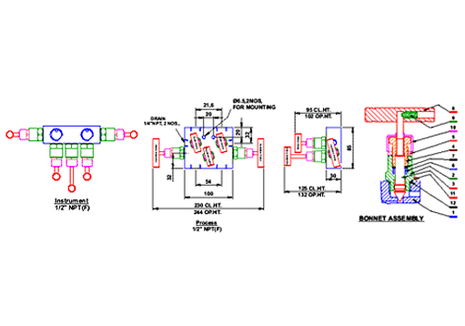 Stainless Steel Nickel Alloy 5 Valve Manifold Valves Exporter