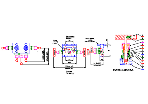 Stainless Steel Nickel Alloy 5 Valve Tee Manifold Valves Exporter