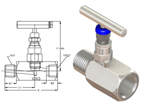 Stainless Steel Nickel Alloy Valves Female Needle Valves Exporter